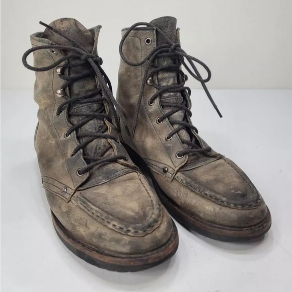 BED STU Westwards Boots Distressed Leather Size 11 Mens - Picture 1 of 15